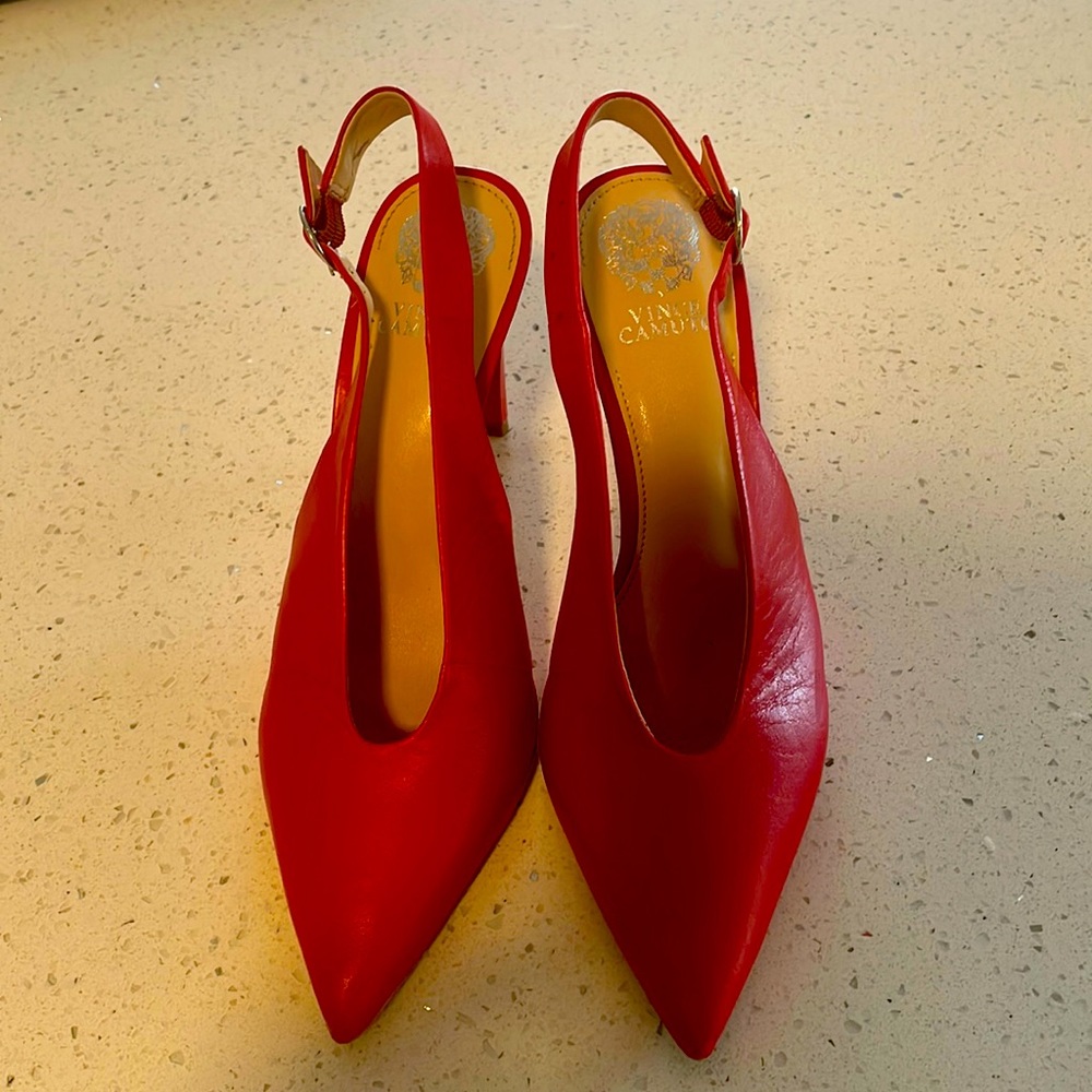 VC-Jayane Pop Red Semi Cromo Vince Vamuto heels
